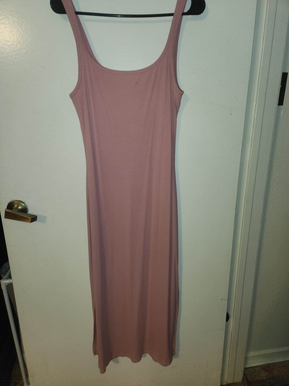PINK Victoria's Secret Dusty Rose Scoop Neck Sleeveless Maxi Dress